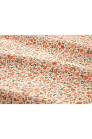 Floweret Printed Double Pique 200x220 cm Amber Pink - Swordslife