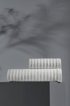 Cream 2-piece extra soft cotton bath towel set