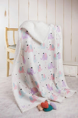Fluffy Baby Blanket 80x100 Cm Elephant - Swordslife