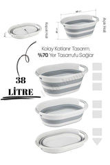 Collapsible Silicone Laundry Basket - Vip