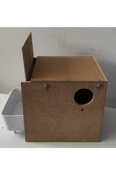 Wooden Nest for Budgerigar Medium Left