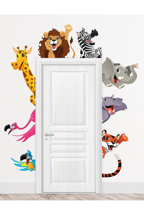 Forest Animals Doorside Wall Sticker - Swordslife