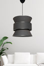 Forme Pendant Chandelier Anthracite Silver Mdrn-45 - Swordslife