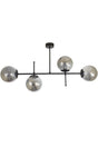 Quadruple Black Model Modern Glop Smoked Glass Chandelier - Swordslife