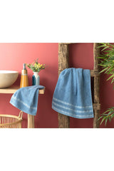 Freesia Cotton Face Towel 50x70 Cm Blue - Swordslife