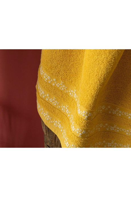 Freesia Cotton Face Towel 50x70 Cm Yellow - Swordslife