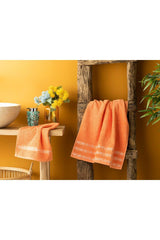 Freesia Cotton Hand Towel 30x40 Cm Orange - Swordslife