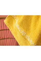 Freesia Cotton Hand Towel 30x40 Cm Yellow - Swordslife