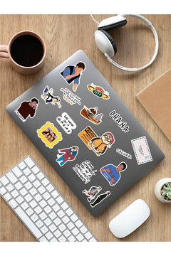Friends‑Themed Laptop & Tablet Sticker Set – 3 Pieces