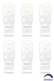 G9 Led Bulb 2.5 Watt 6 Pieces 3000 Kelvin