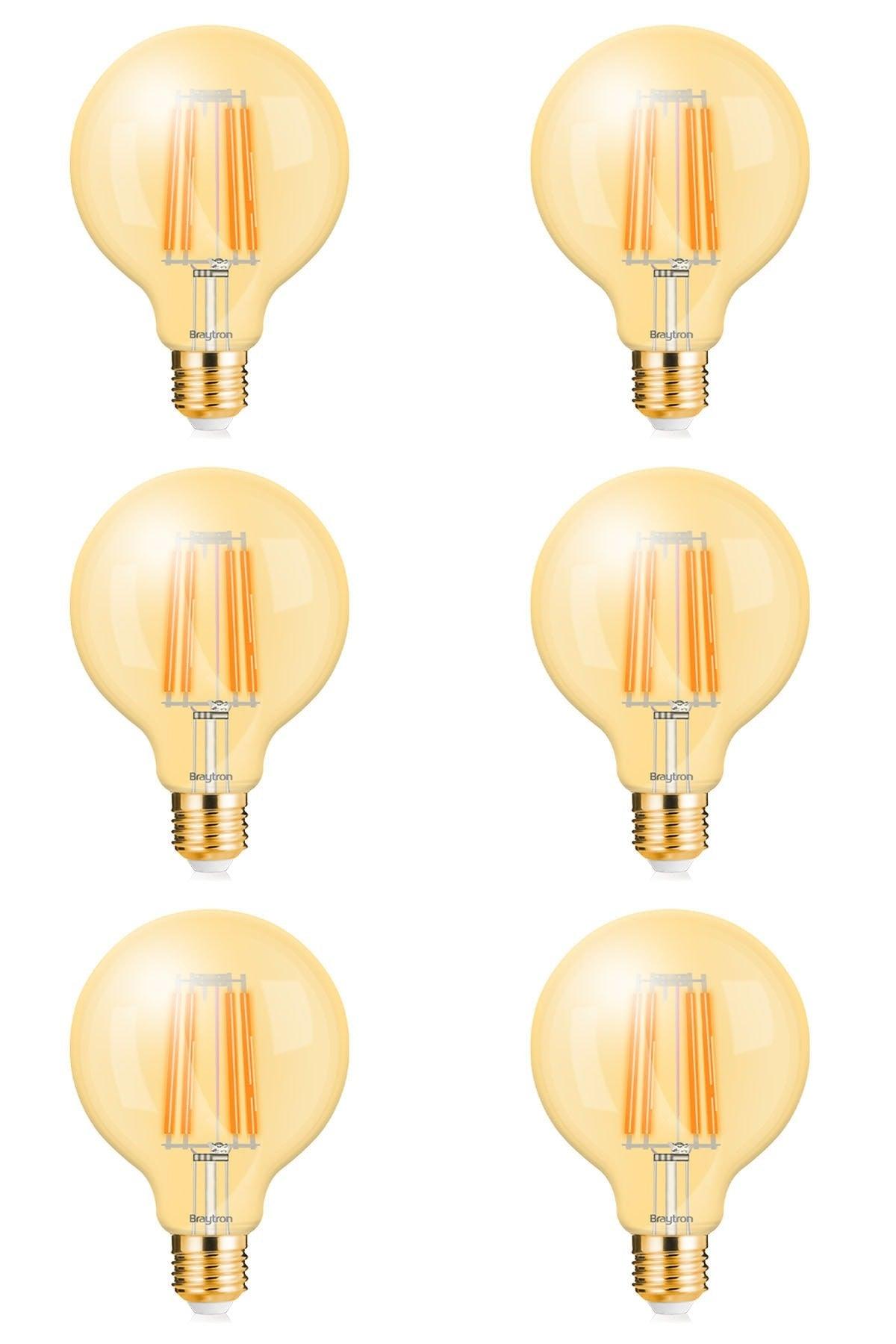 G95 Glop Led Bulb E27 6 Watt 6 Pieces 2200