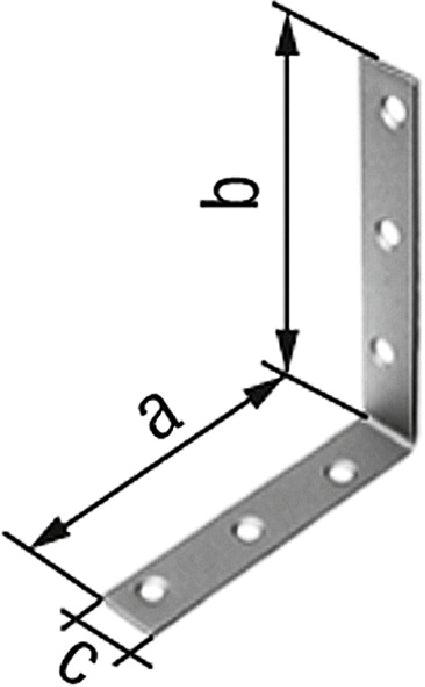 GAH ALBERTS Chair Angle - Stainless Steel L.75 x 75mm W.16mm S.2mm VA Hole-D.5.5mm - Swordslife