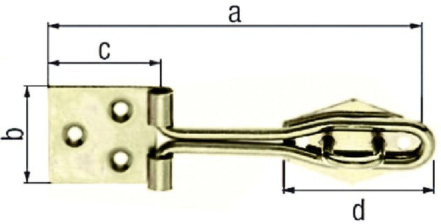 GAH ALBERTS Hefalle /L.140mm B.36mm STA galv.gelb verz. - Swordslife