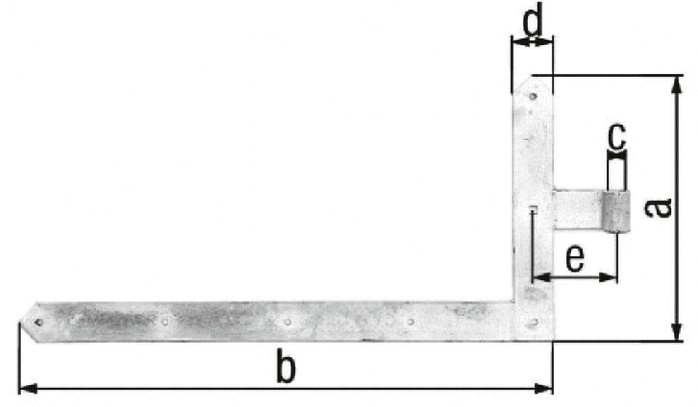 GAH ALBERTS door angle tape 400x1000x60x 120mm STA verz.unten 8mm - Swordslife