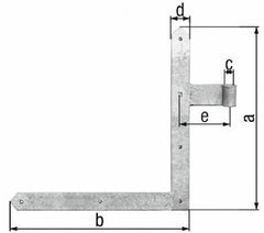 GAH ALBERTS door angle tape 400x800x40x105mm / bottom - Swordslife