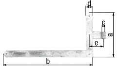 GAH ALBERTS door angle tape 400x800x60x120mm / bottom - Swordslife