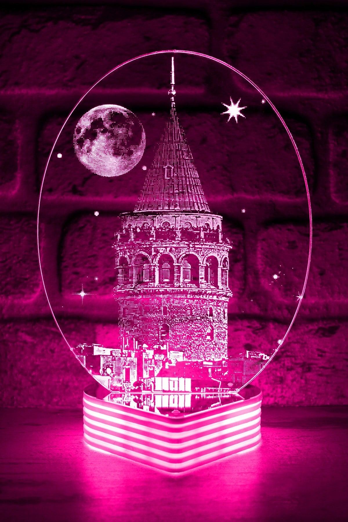 Galata Tower Visual 3d View Led Lamp - Swordslife