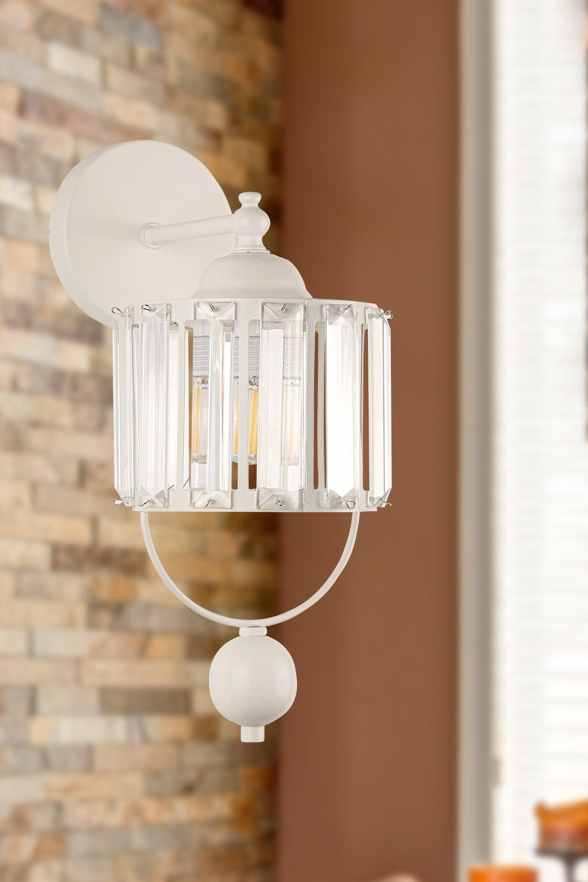 Gallon Wall Sconce Lux Crystal White - Swordslife