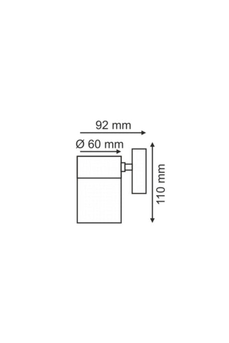 Garden Wall Sconce Anthracite With Tempered Glass