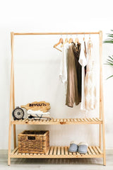 Clothes Hanger With Two Shelves 148 X 106 Cm - Swordslife