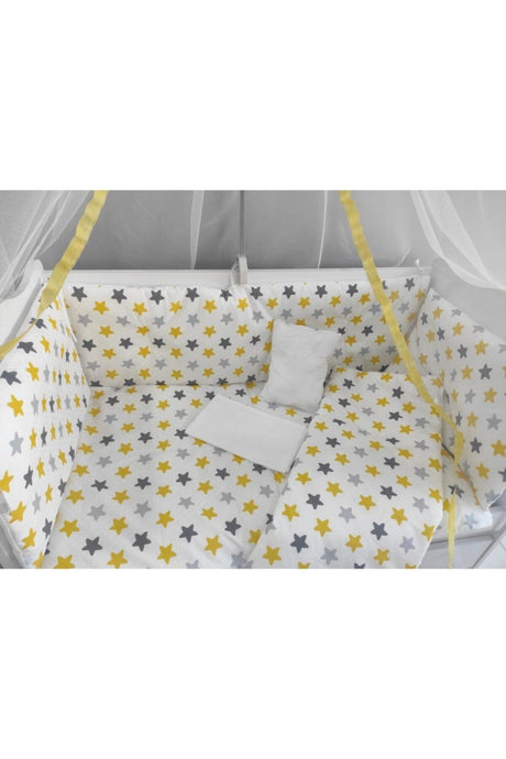 Yellow Star Baby Crib Sleeping Set 60x120 9