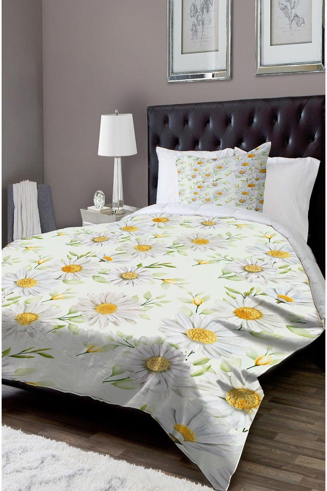 Patterned Single Bed Linen Duvet Cover Set