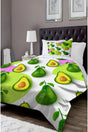 Patterned Single Bed Linen Duvet Cover Set