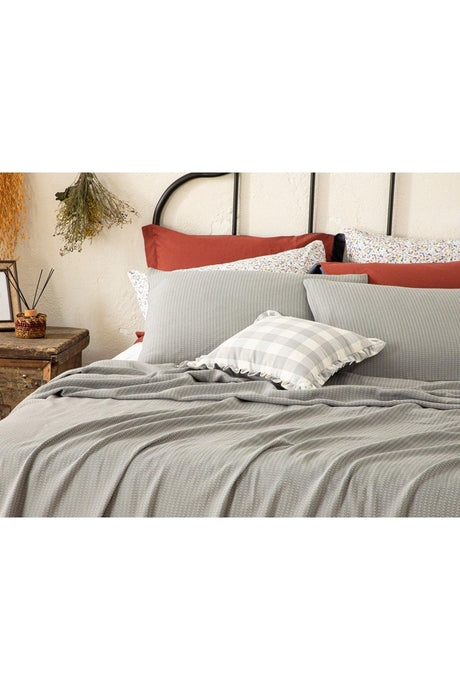 Genesis Soft Touch King Size Pique Set 240x220 Cm Gray - Swordslife