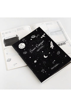 A5 weekly planner notebook with motivational space and 48 weeks capacity