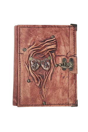 Gift Diary Daily Raw Leather Hand