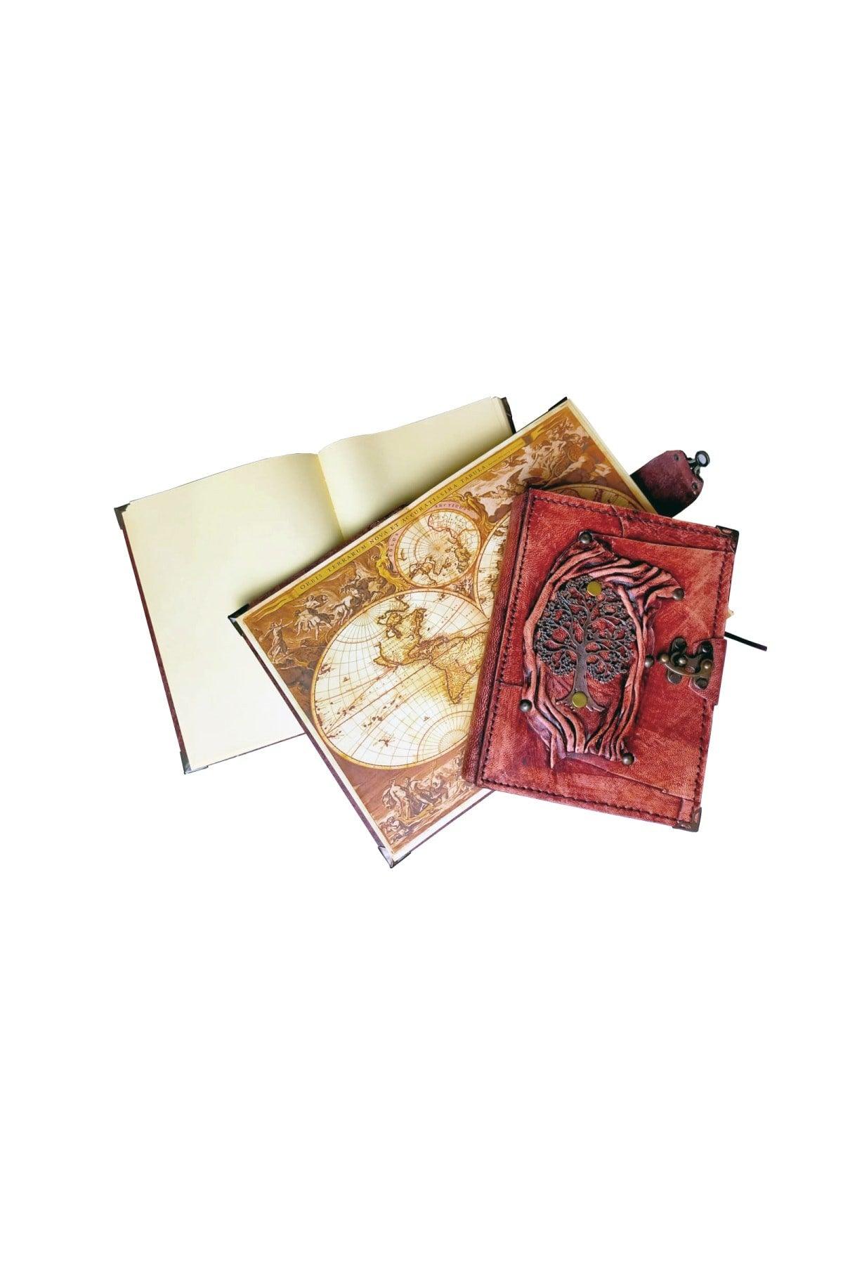 Gift Diary Daily Raw Leather Hand