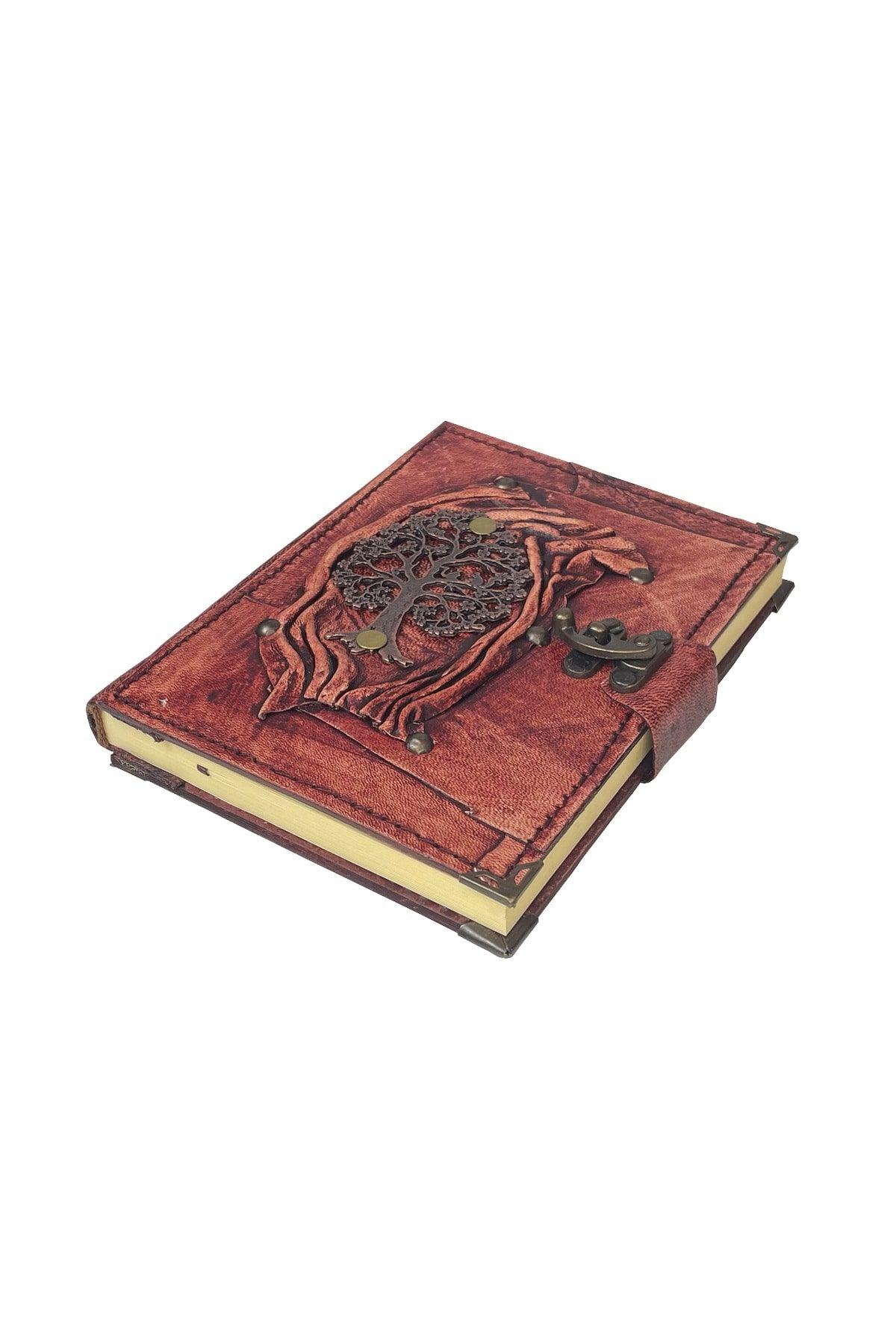 Gift Diary Daily Raw Leather Hand