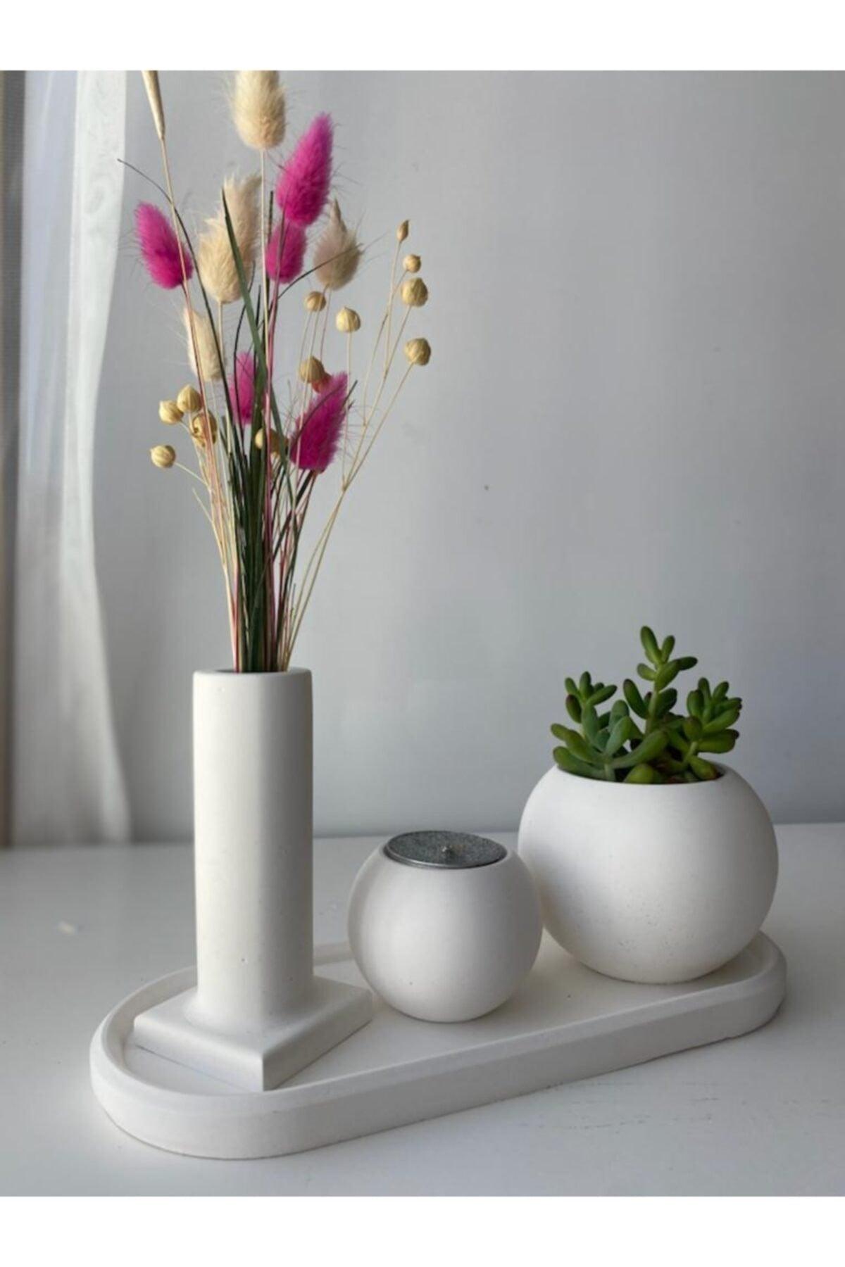 Gift Waxed Decorative Concrete Flower Pot - Swordslife