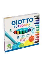 Giotto Felt Pen 12 Color Turbo Maxi