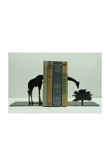 Decorative Metal Book Holder with Giraffe Figure, Book Support - Swordslife