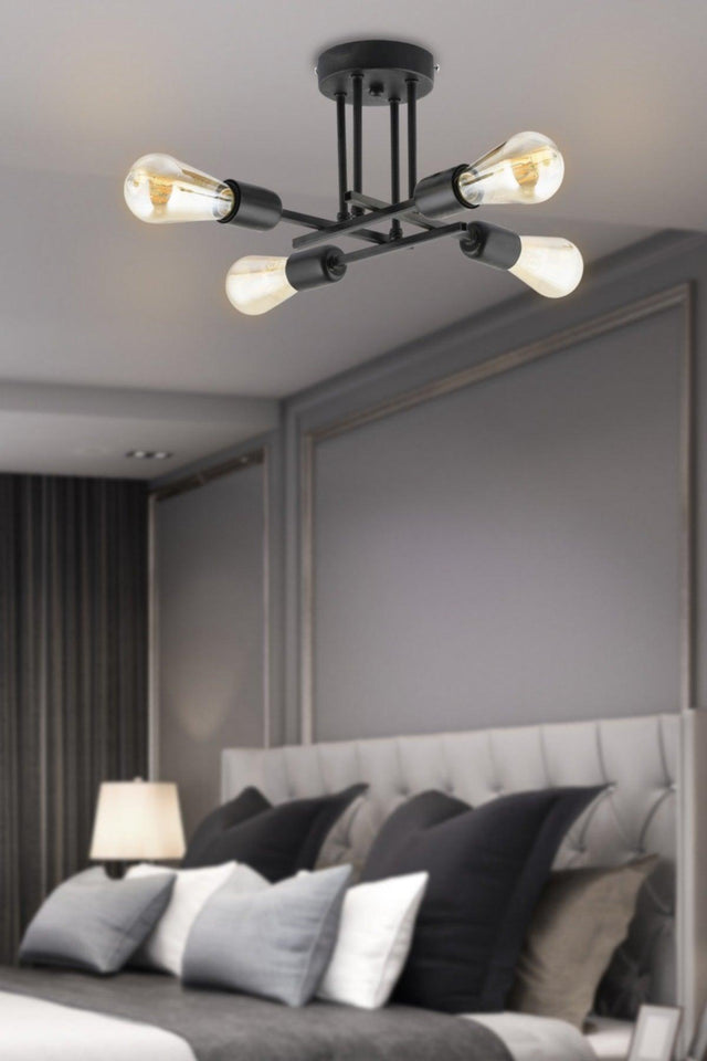 Glam 4 Pieces Modern Plafoni Young Room Kitchen Bedroom Chandelier - Swordslife