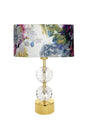 Gld-krs01 Gold Footed Crystal Lampshade - Rose - Swordslife