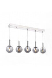 Glop Aymira Silver 5 Pcs Dining Table Pendant Lamp Chandelier - Swordslife