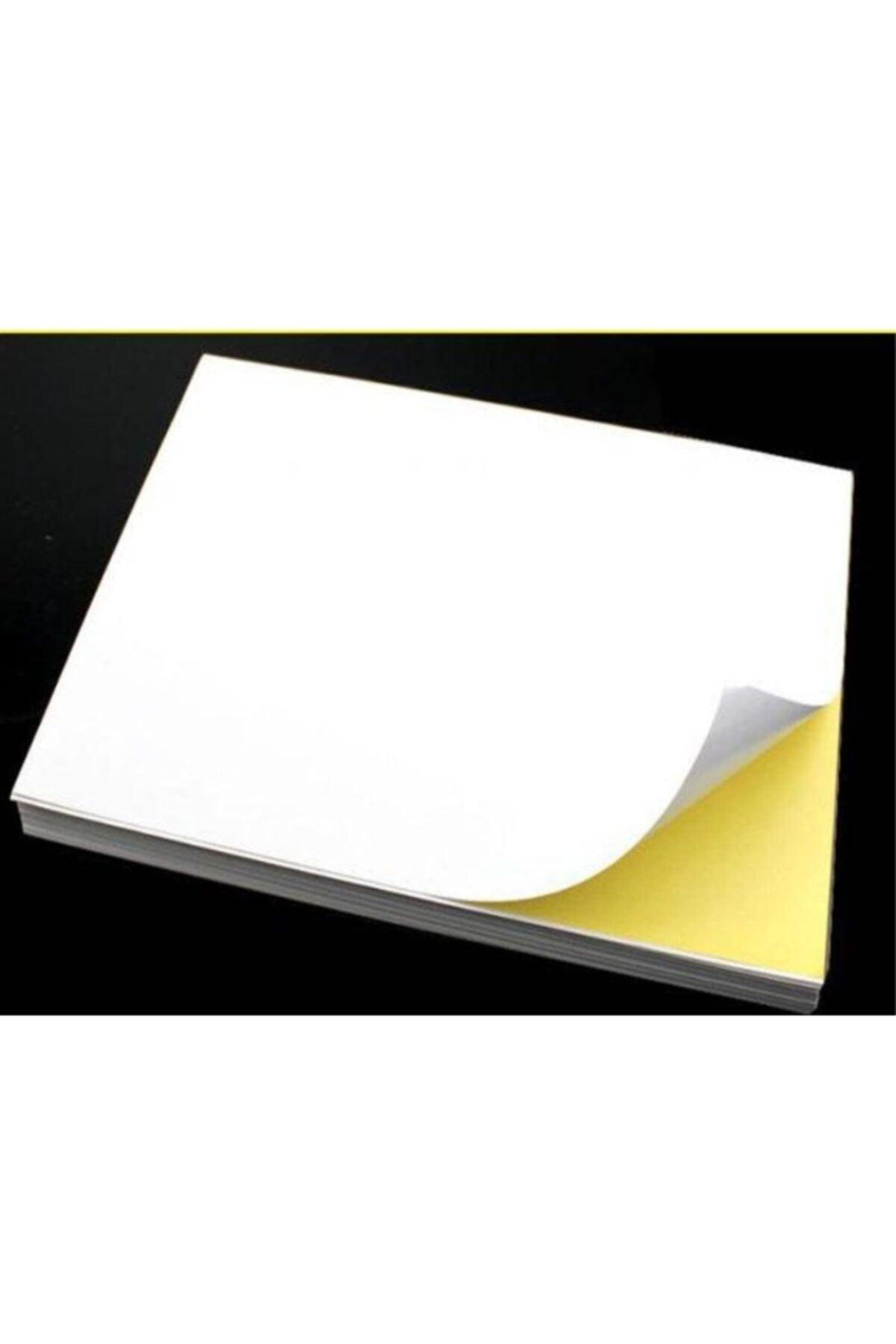 Glossy Coated A4 Sticker 50 Pieces Adhesive Sticker