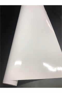Glossy white adhesive PVC kitchen cabinet covering foil
