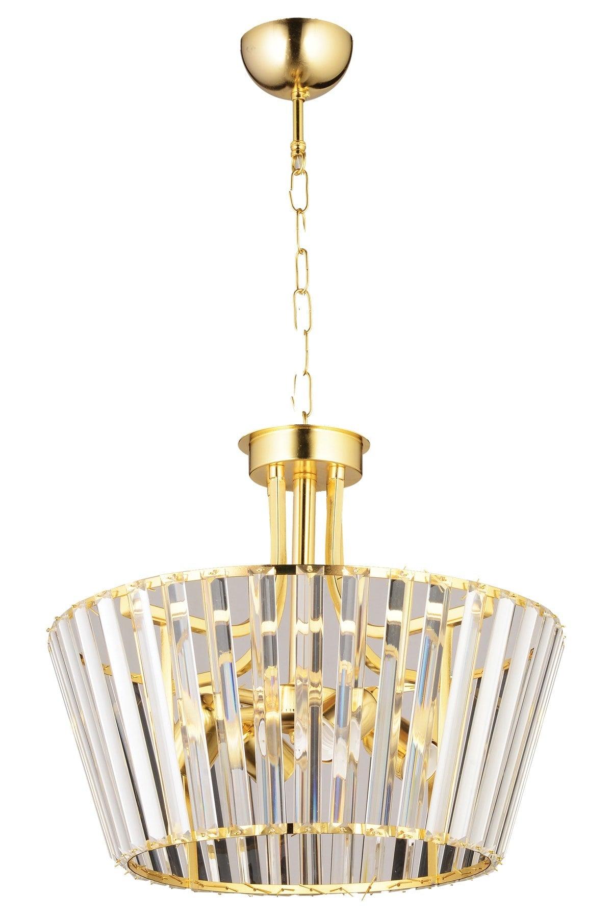 Gaye Stone Gold 4 Piece Chandelier - Swordslife