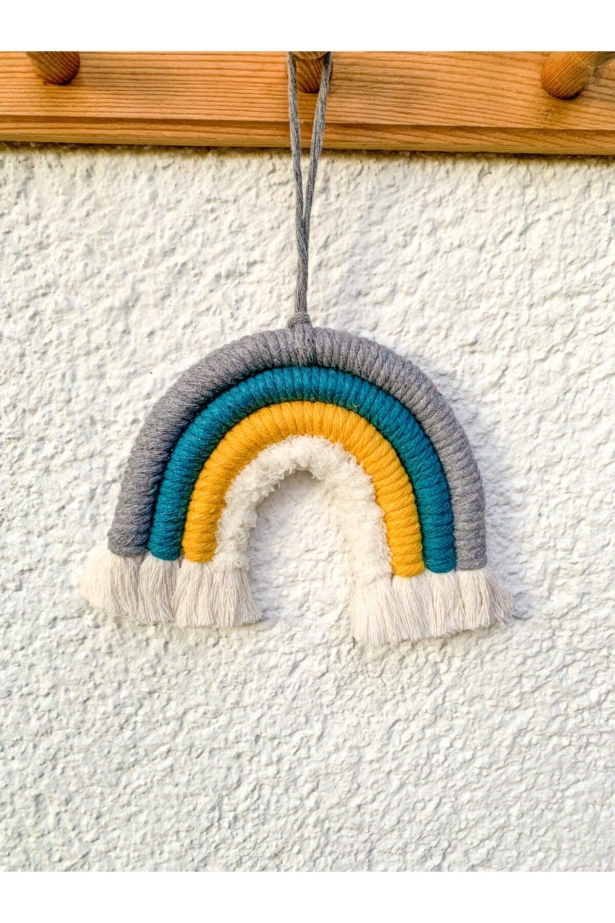 Rainbow Shaped Macrame Stylish Wall Ornament - Swordslife