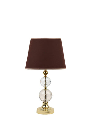 Gold Crystal 2 Sphere Lampshade - Dark Brown - Swordslife