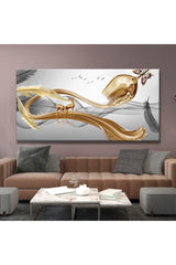 Golden Juice And Deers Decorative Canvas Painting