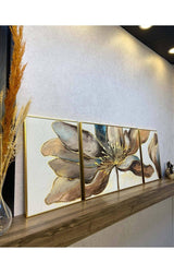 Golden Luxury Lamio Framed 3 Piece Set Decorative Wall Painting - Swordslife