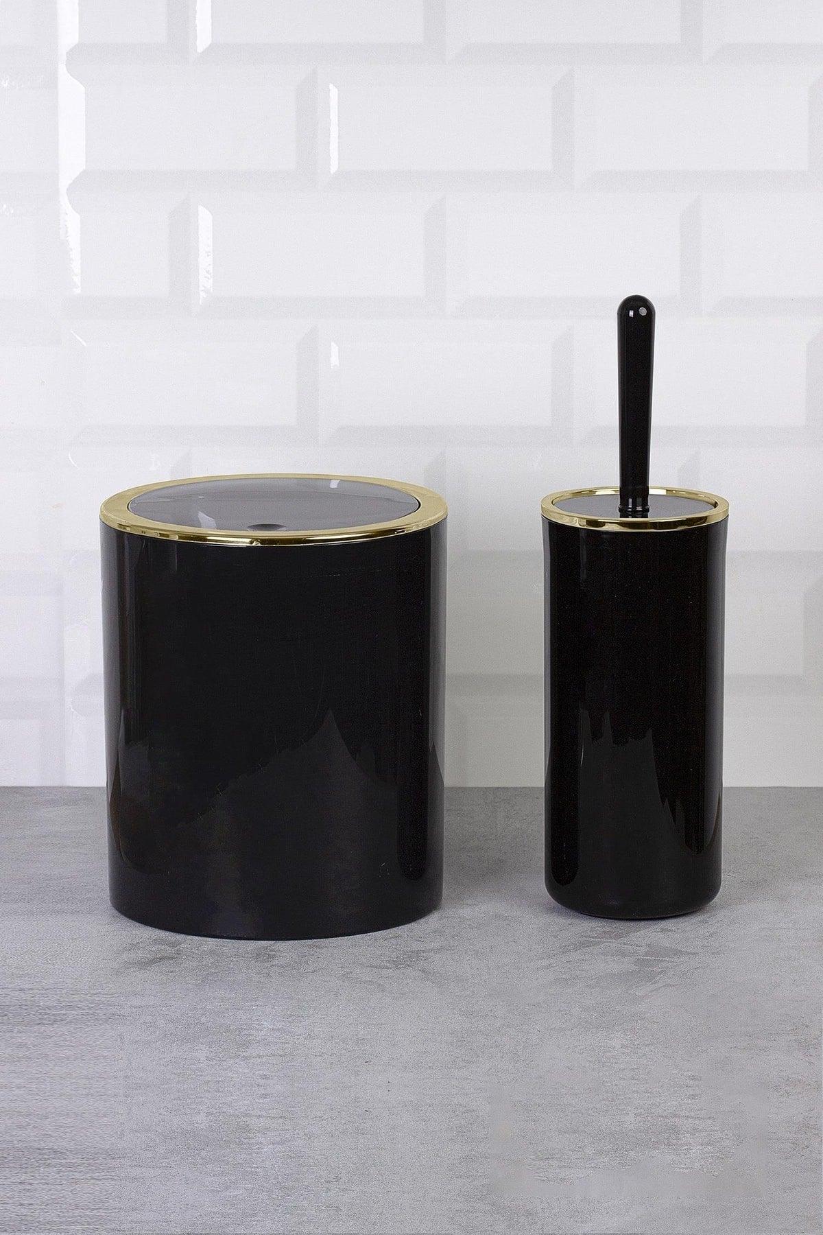 Gold Series Black Round 2-Wc Bucket and Brush Set - Swordslife