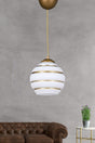 Gold Single Striped Pendant Chandelier - Swordslife