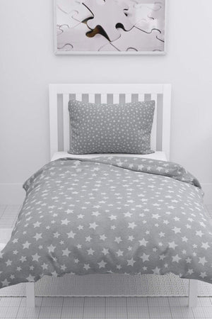 Gold Single Duvet Cover Set - Gray - Swordslife