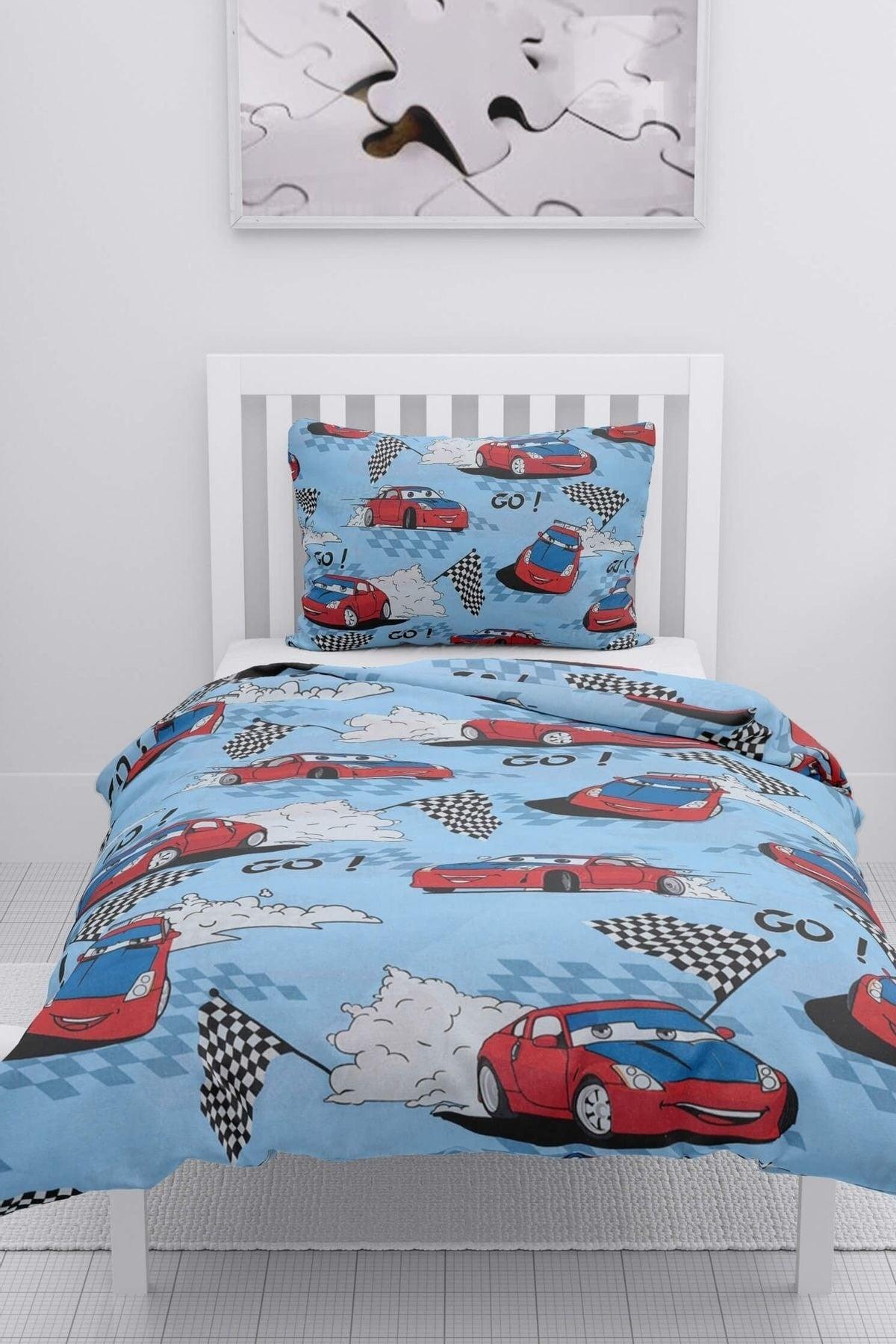 Gold Single Duvet Cover Set - Blue - Red - Swordslife