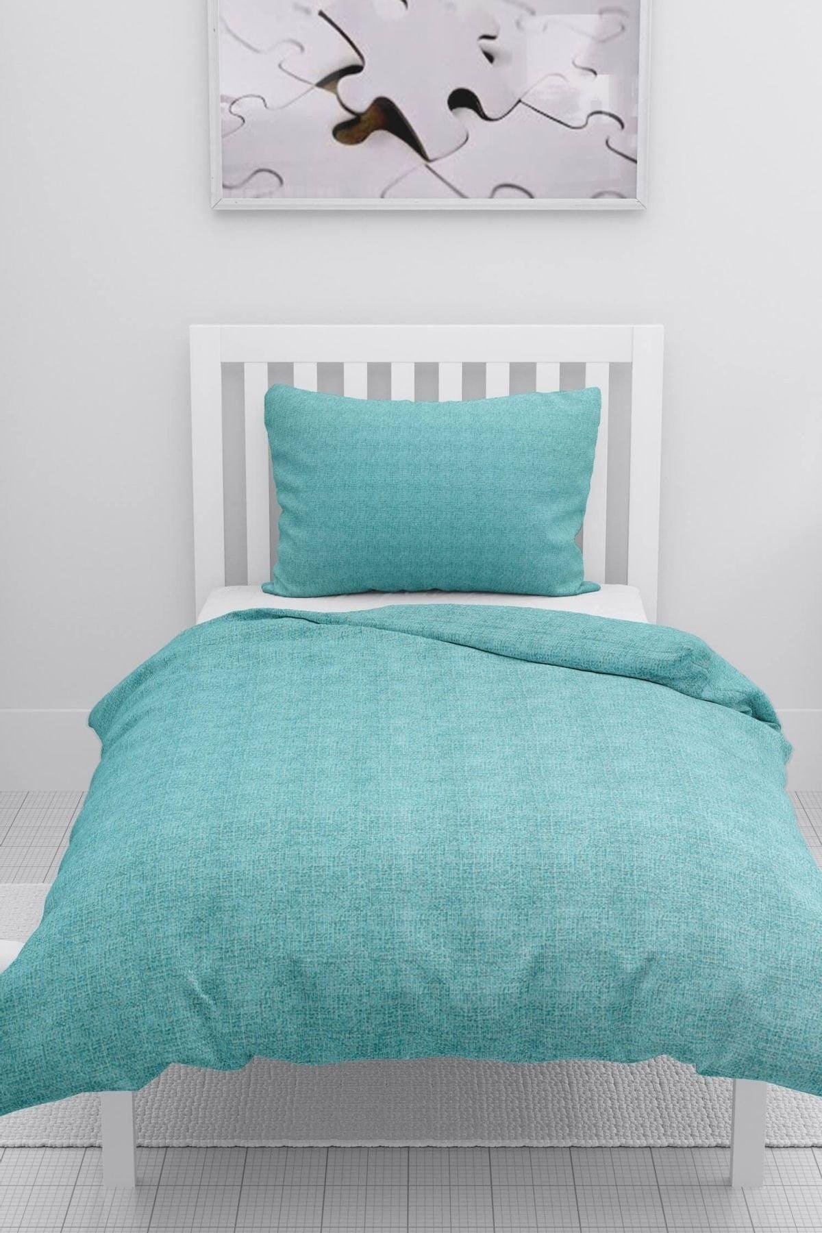 Gold Single Duvet Cover Set - Turquoise - Swordslife